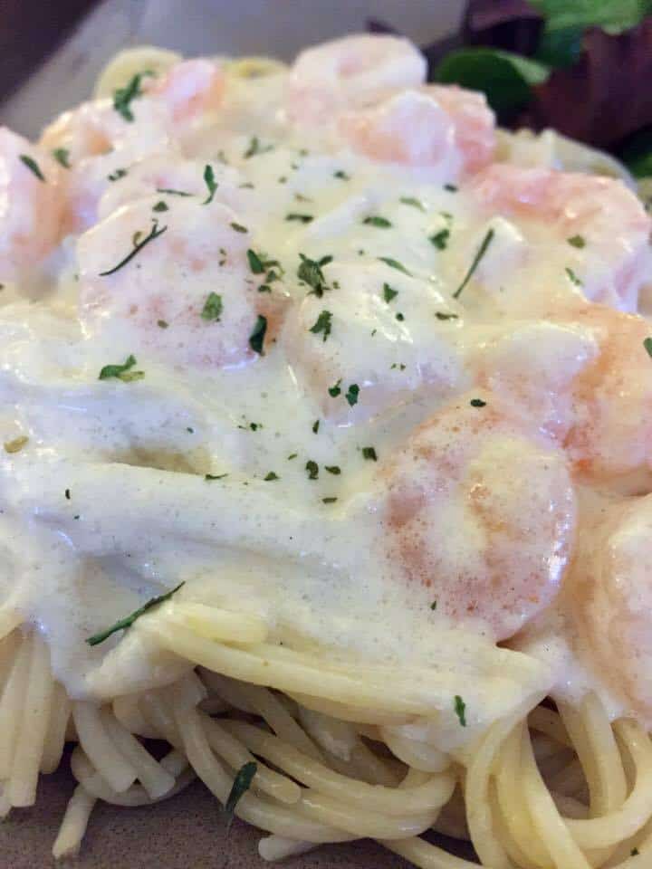Low Carb Shrimp Alfredo {THMS, Low Carb} My Montana Kitchen