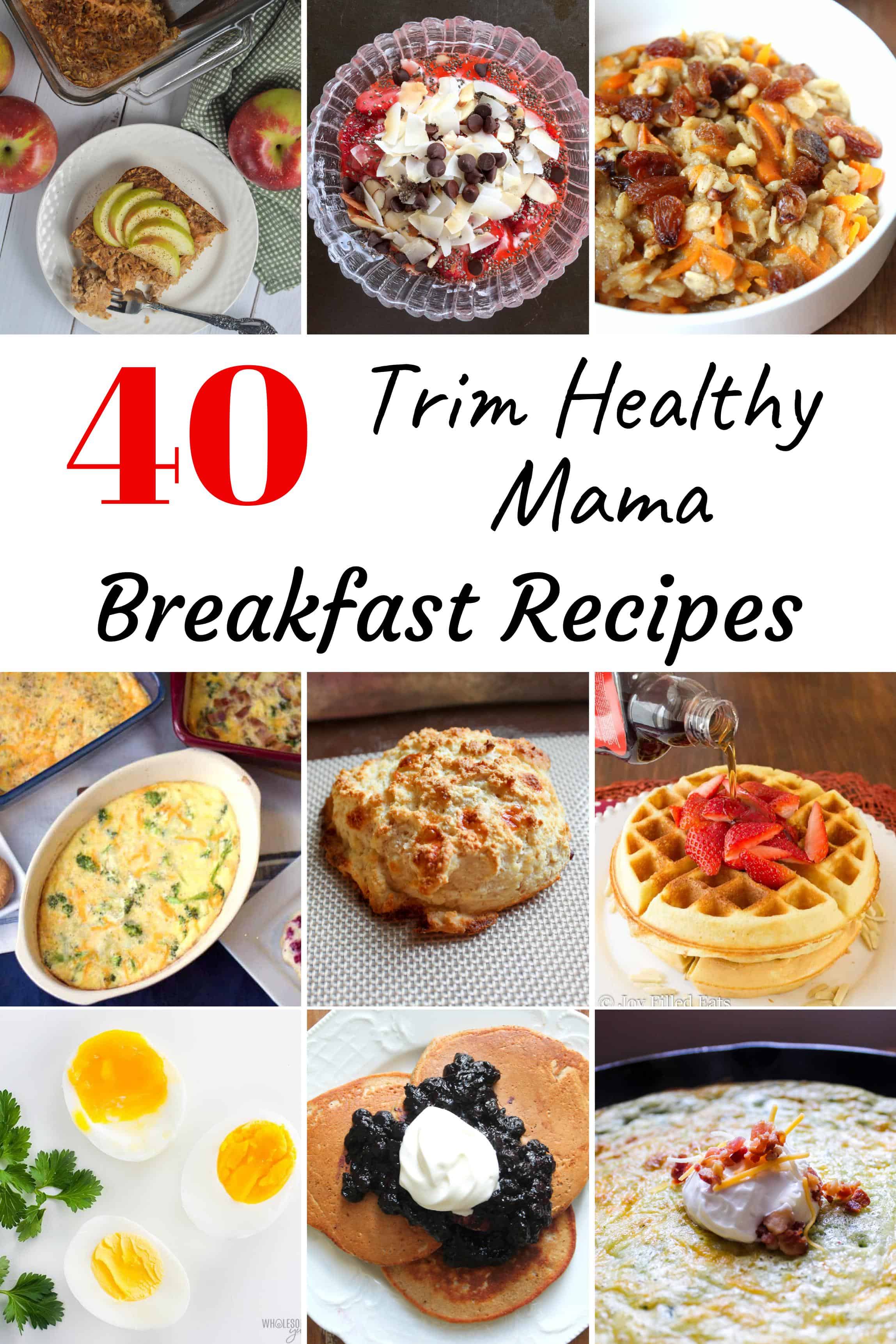 Looking for healthy Trim Healthy Mama Breakfast recipes? Here is a great roundup that includes breakfasts of all fuel types. Smoothies, Shakes, Eggs, Waffles, Biscuits, THM Breakfast Casseroles, and more! #trimhealthymam #thm #thmbreakfast #healthybreakfast #breakfastideas #breakfastrecipes