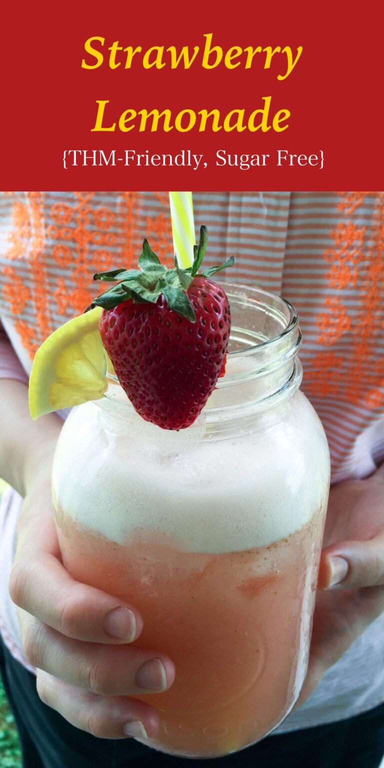 Strawberry Lemonade {THM-Friendly, Sugar Free}