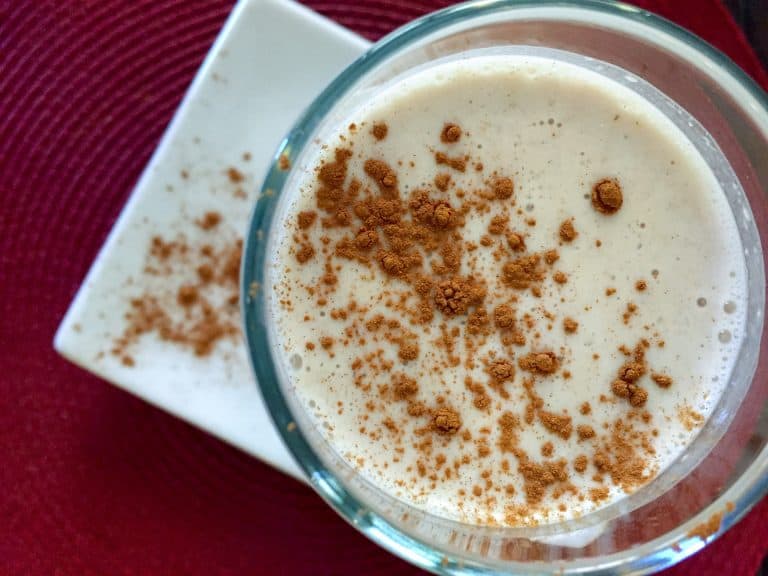 Cinnamon Roll Protein Smoothie {THM-E, Sugar Free, Low Fat}