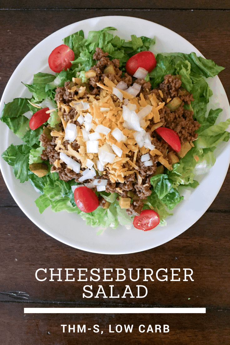 Easy Low Carb Cheeseburger Salad {THM-S} | My Montana Kitchen