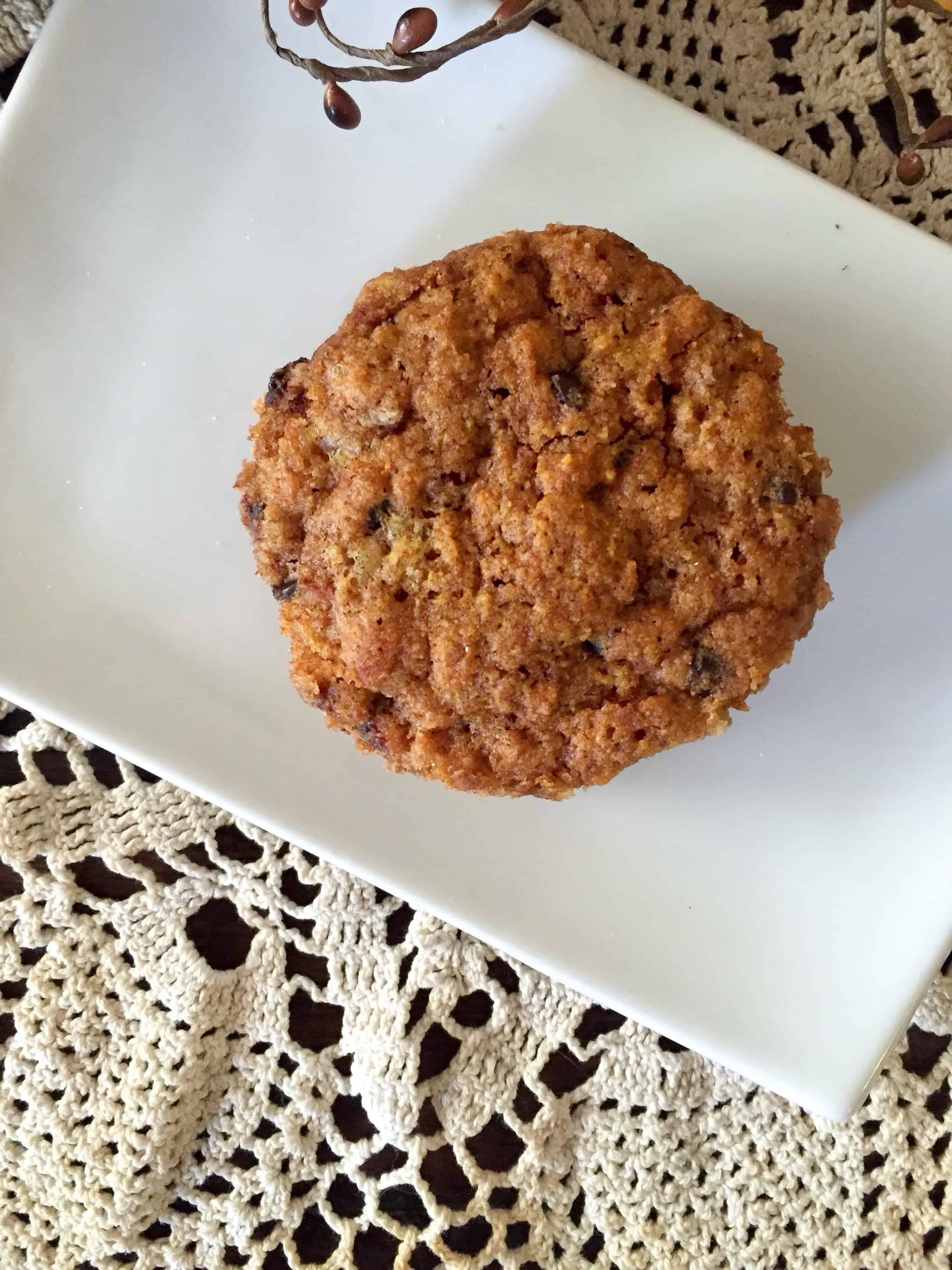 Pumpkin Chocolate Chip Muffin in a Mug