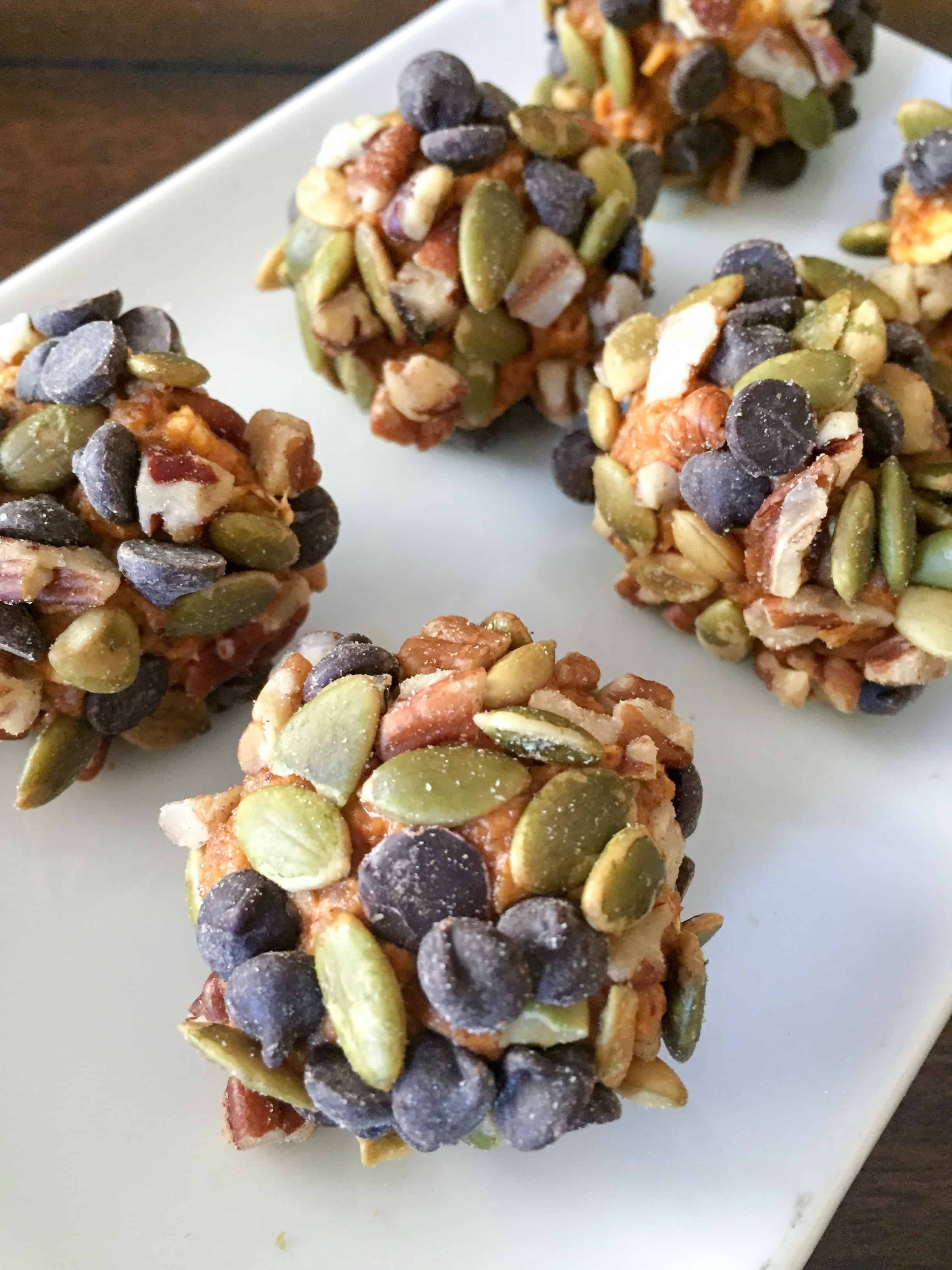 Pumpkin Energy Bites {THM-S, Low Carb, Sugar Free}