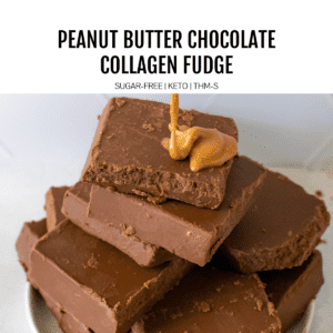peanut butter & chocolate collagen fudge