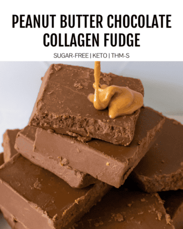 peanut butter & chocolate collagen fudge