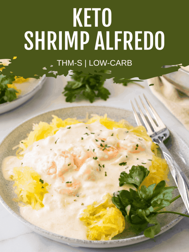 Low Carb Shrimp Alfredo