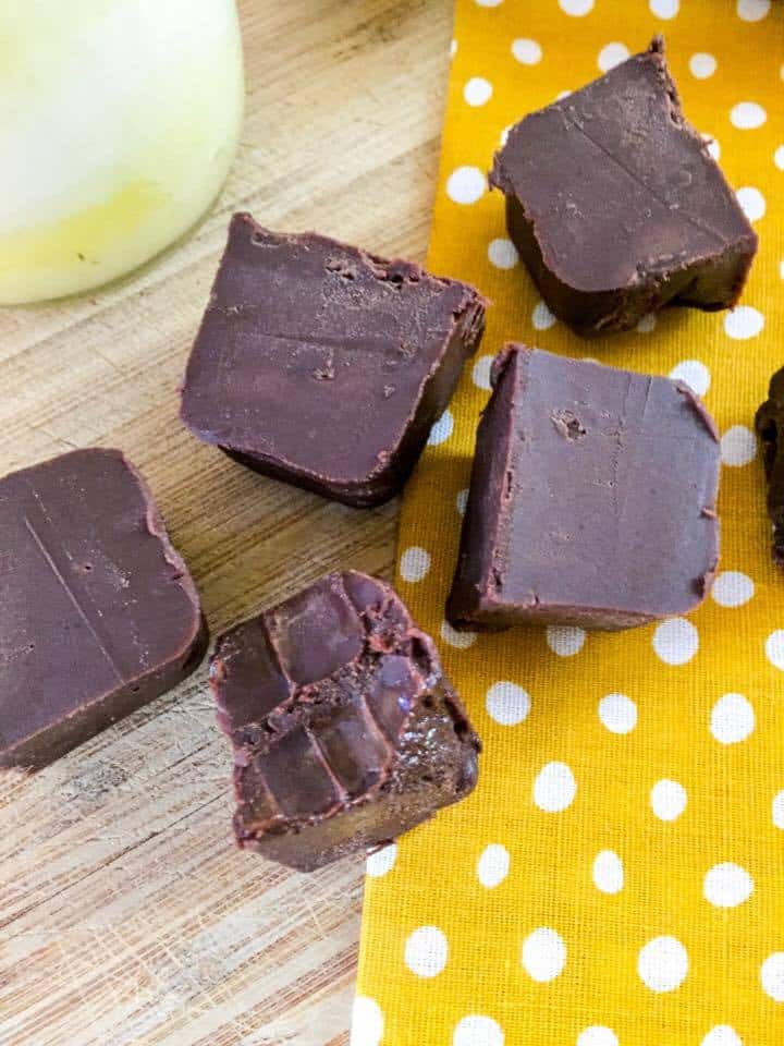 2 Ingredient Fudge (Low Carb, Sugar Free, THM-S)