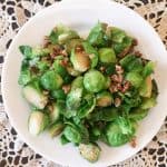 Maple Pecan Glazed Brussels Sprouts (THM-S, Low Carb)