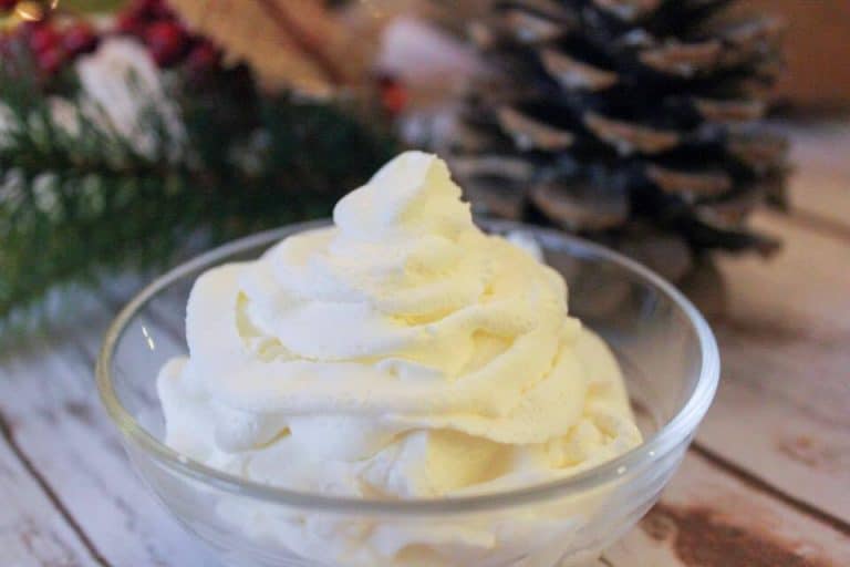 Peppermint Whipped Cream {THM-S, Sugar Free, Low Carb}