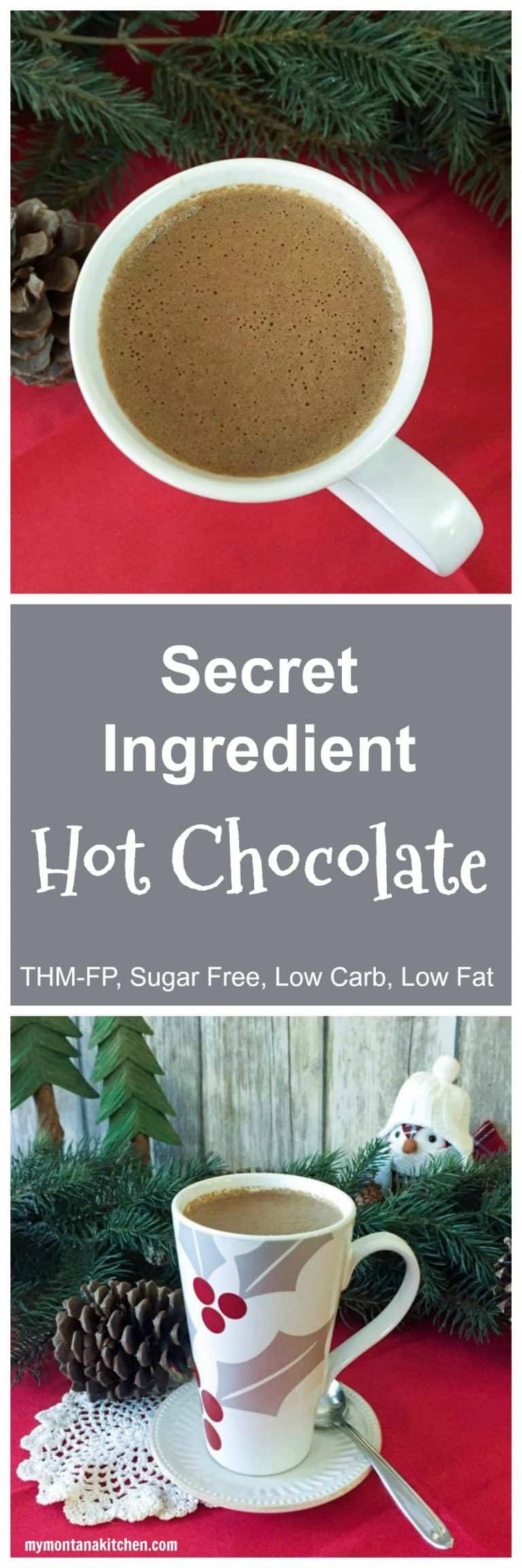 Secret Ingredient Hot Chocolate (THM-FP, Low Carb, Low Fat, Sugar Free)