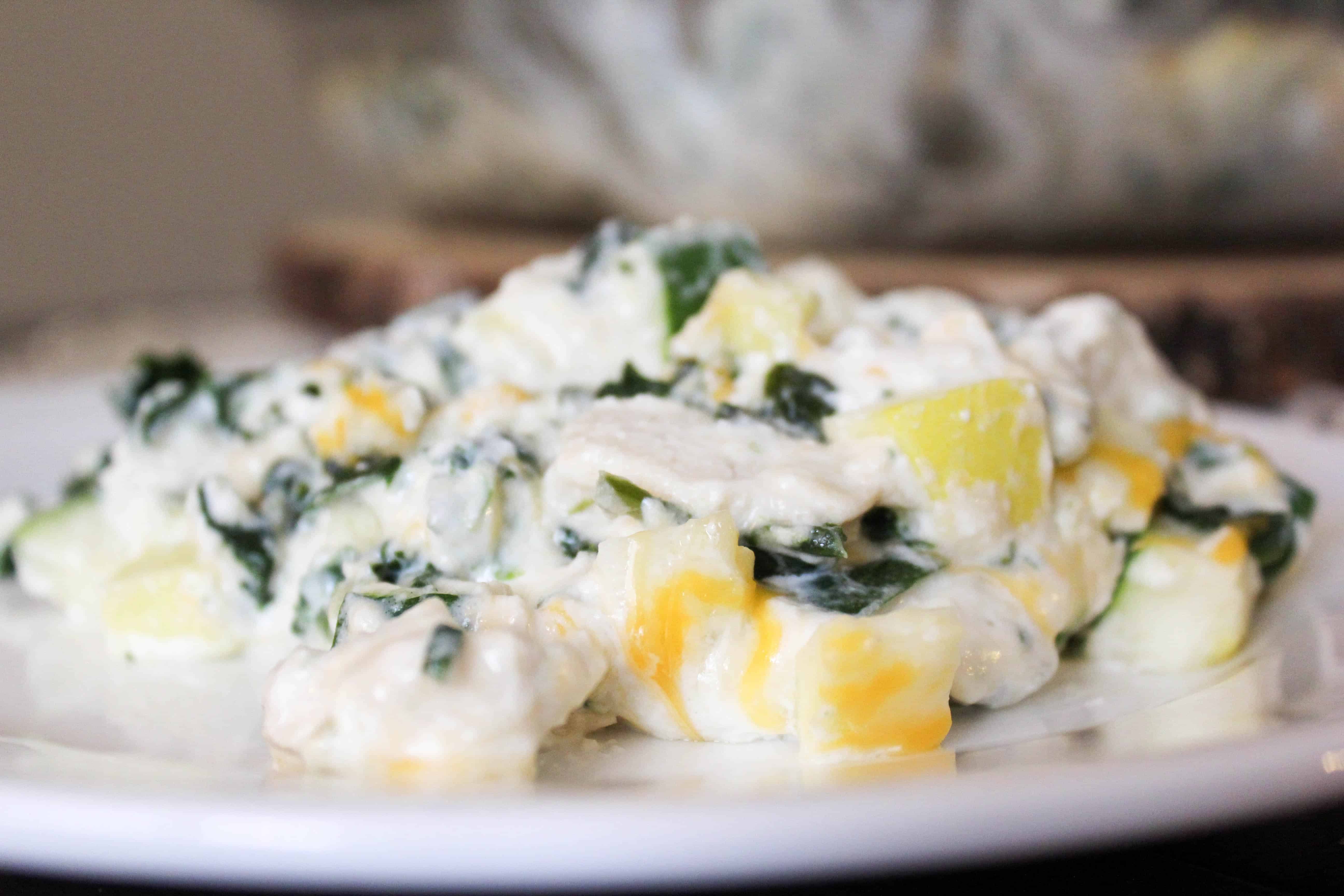 Cheesy Chicken Vegetable Casserole {THMS, Low Carb} My Montana Kitchen