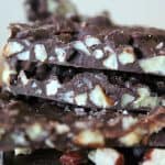 Salted Dark Chocolate Pecan Bark (THM-S, Low Carb, Sugar Free)