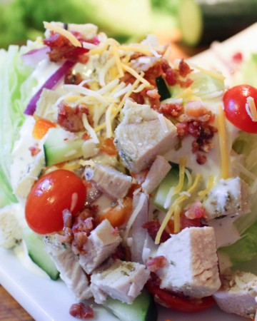 Basic Wedge Salad (THM-S, Low Carb)