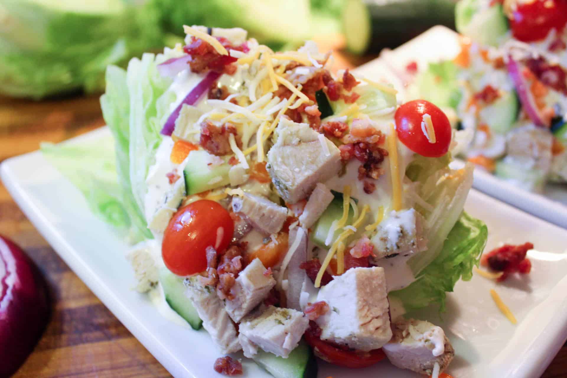 Basic Wedge Salad (THM-S, Low Carb)