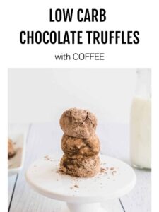 Easy Low Carb Chocolate Truffles with Coffee