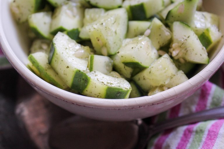 Easy Marinated Cucumbers {THMFP, Low Carb} My Montana Kitchen