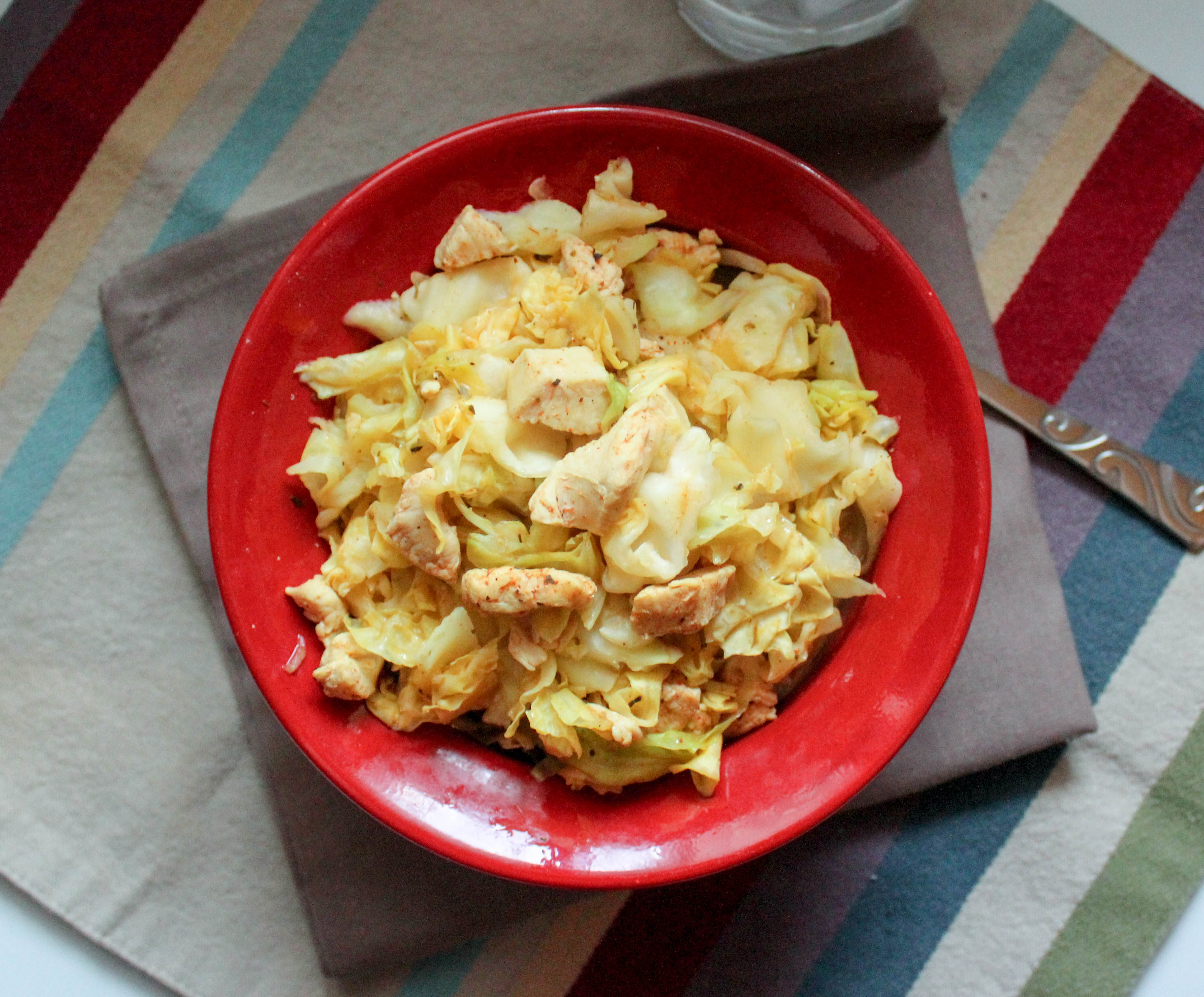 Cajun Chicken Eggroll in a Bowl (THM-FP, Low Carb, Low Fat)