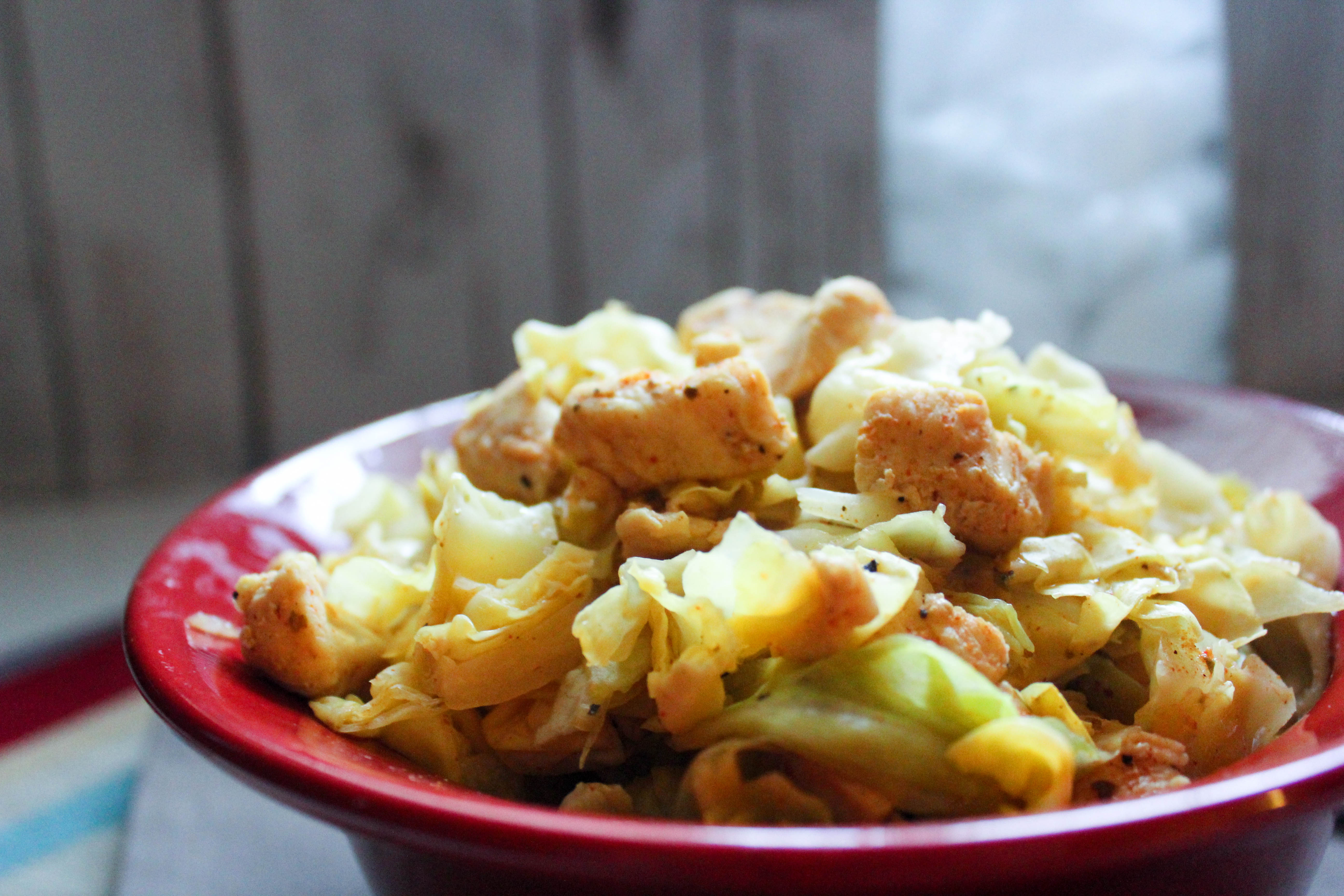 Cajun Chicken Eggroll in a Bowl (THM-FP, Low Carb, Low Fat)