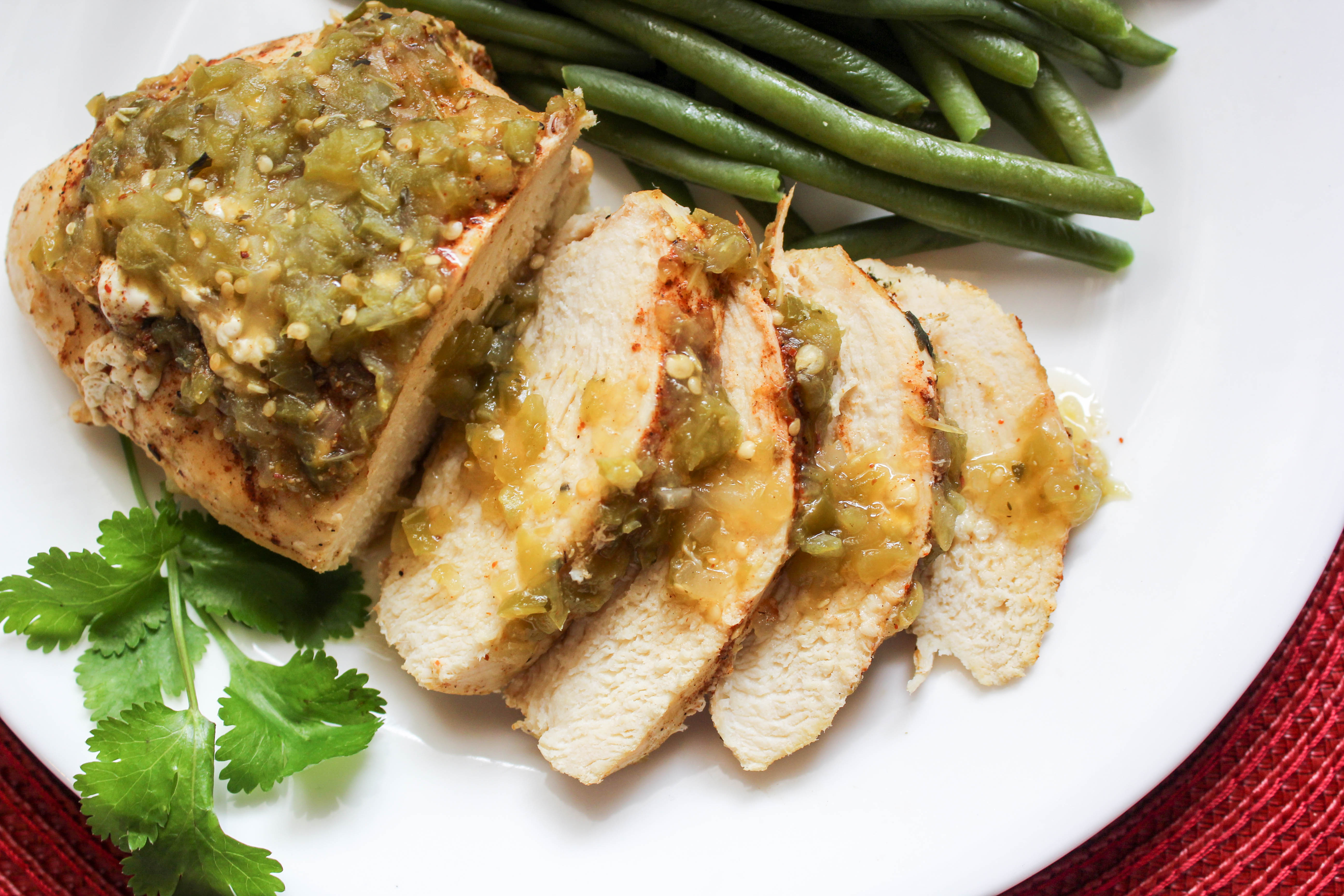 4 Ingredient Salsa Verde Chicken (THM-FP, Low Carb, Instant Pot_