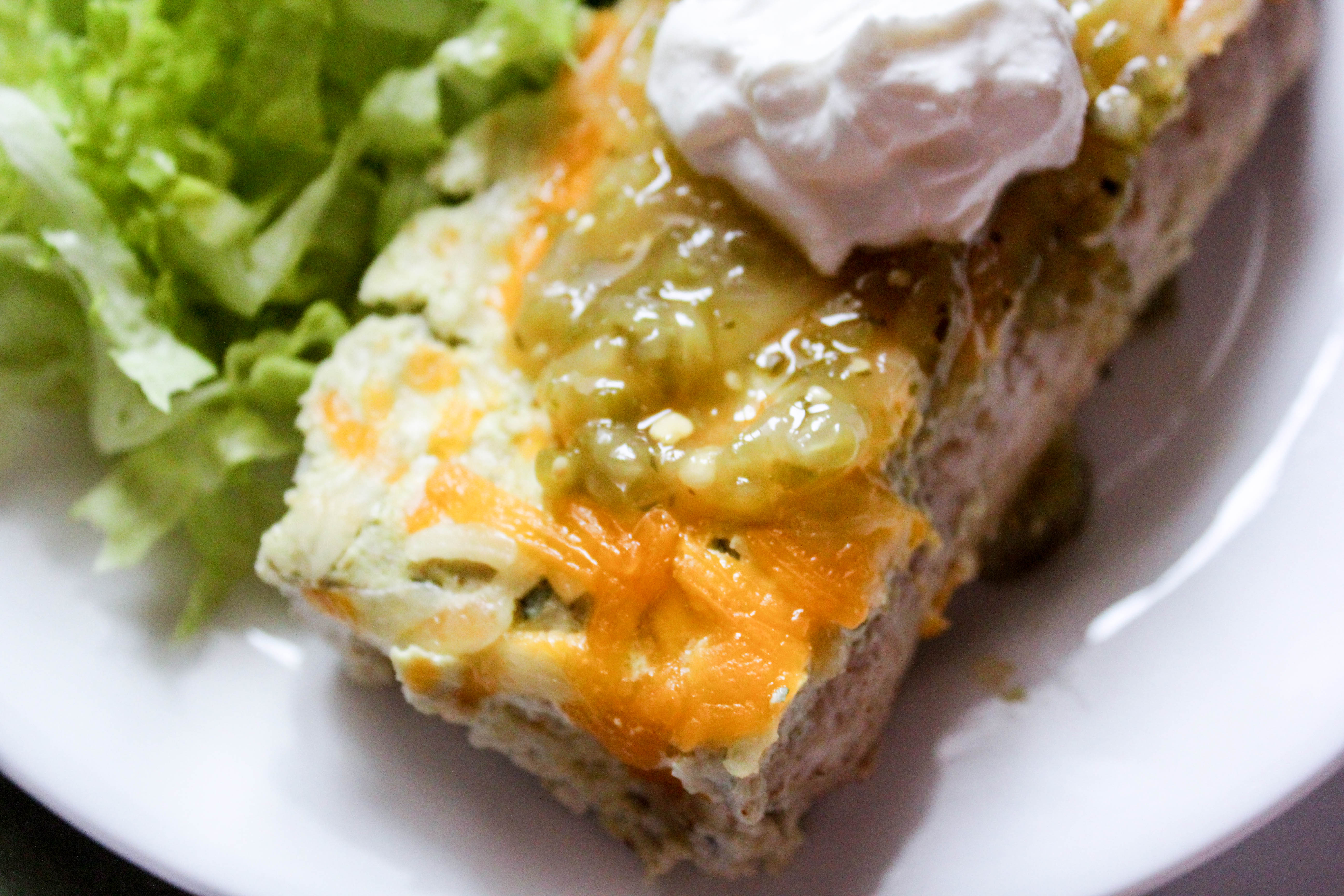 Green Chile Chicken Enchiladas (THM-S, Low Carb)