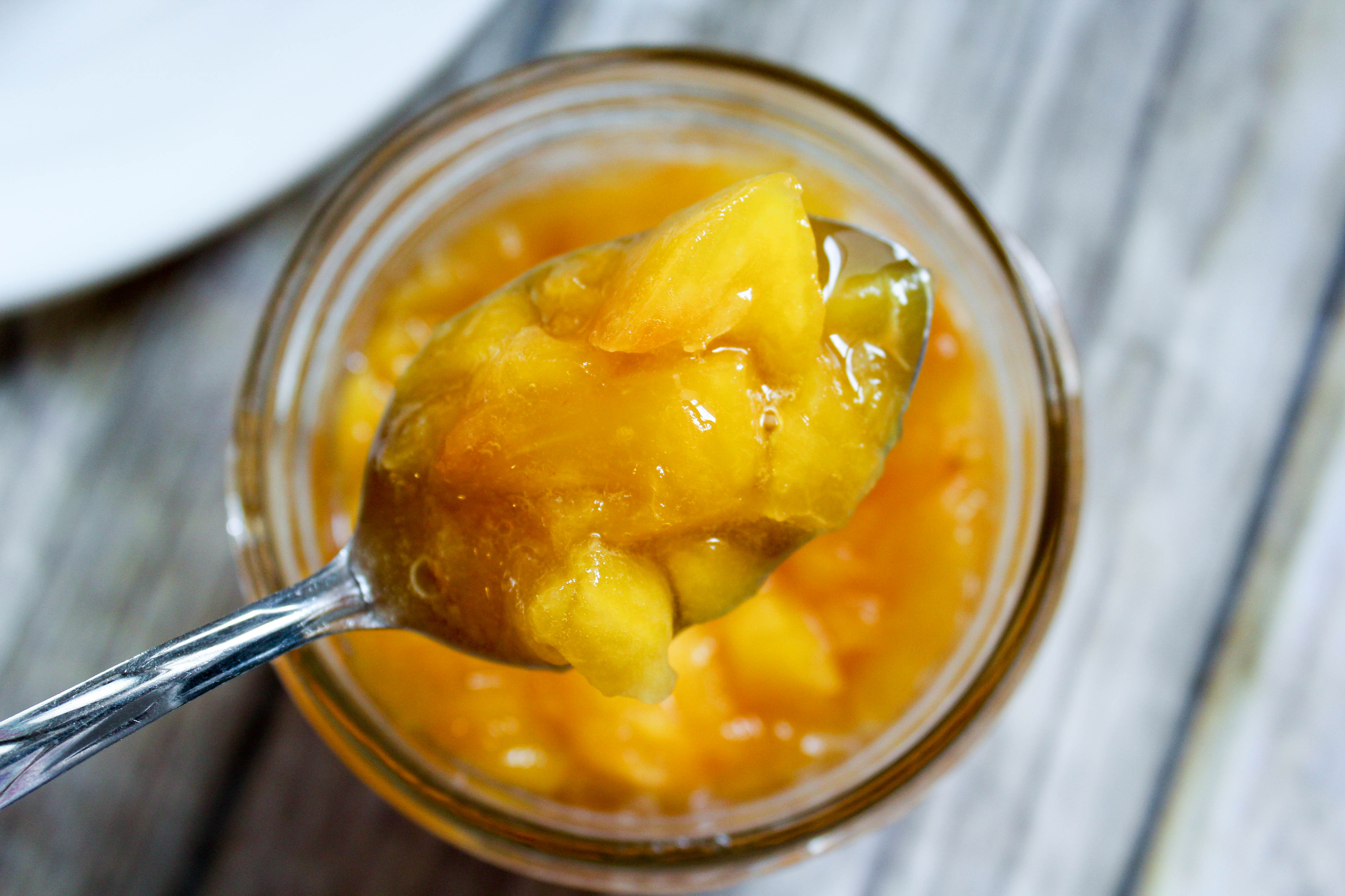 2 Ingredient Peach Sauce (THM-E, Sugar Free)