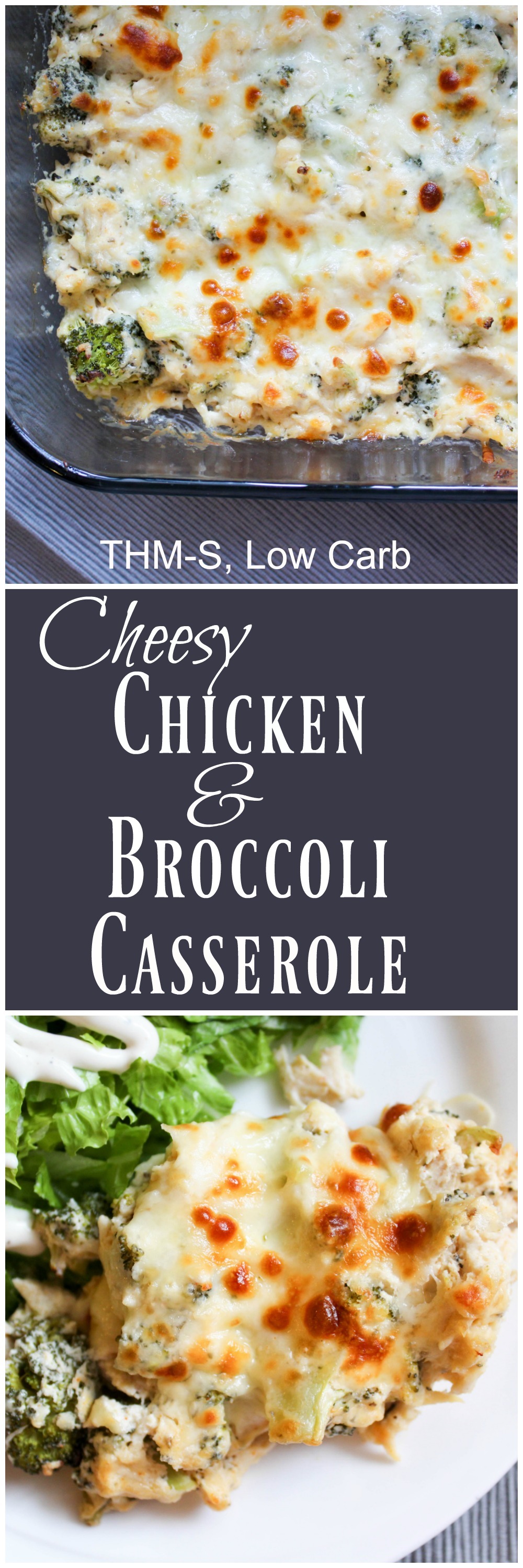 Cheesy Chicken and Broccoli Casserole (THM-S, Low Carb)