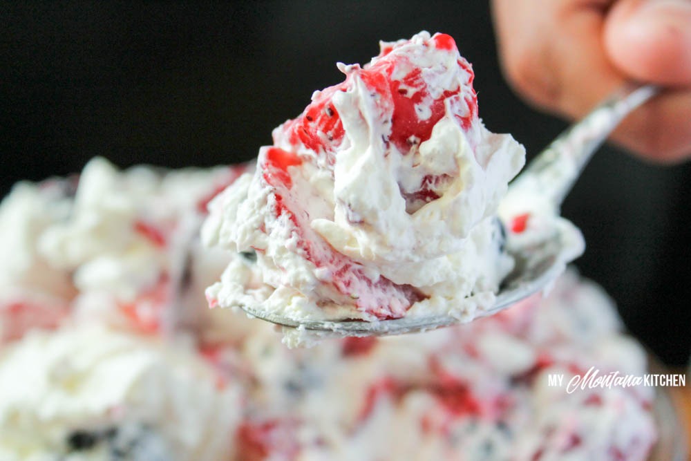 Cheesecake Berry Salad (THM-S, Sugar Free)