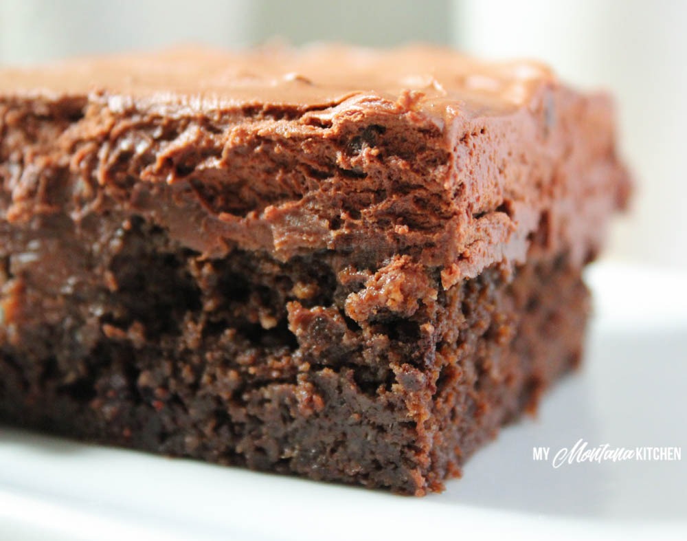 Triple Chocolate Fudge Cake (Low Carb, Sugar Free, THM-S)