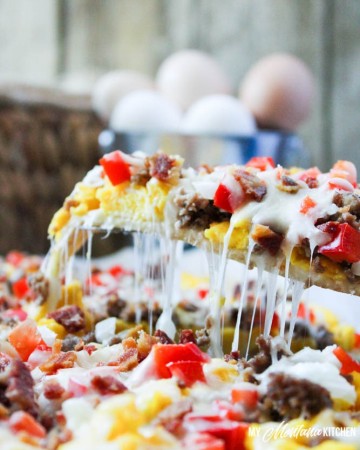 Low Carb Breakfast Pizza (THM-S, Gluten Free)
