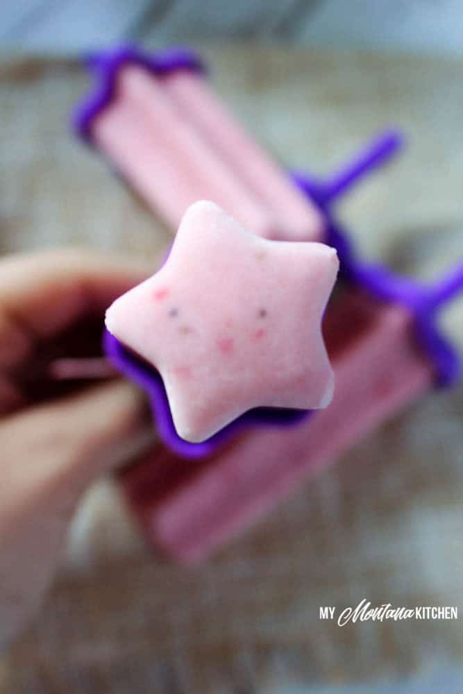 Strawberry Yogurt Protein Pops (THM-FP, Low Carb, Sugar Free)