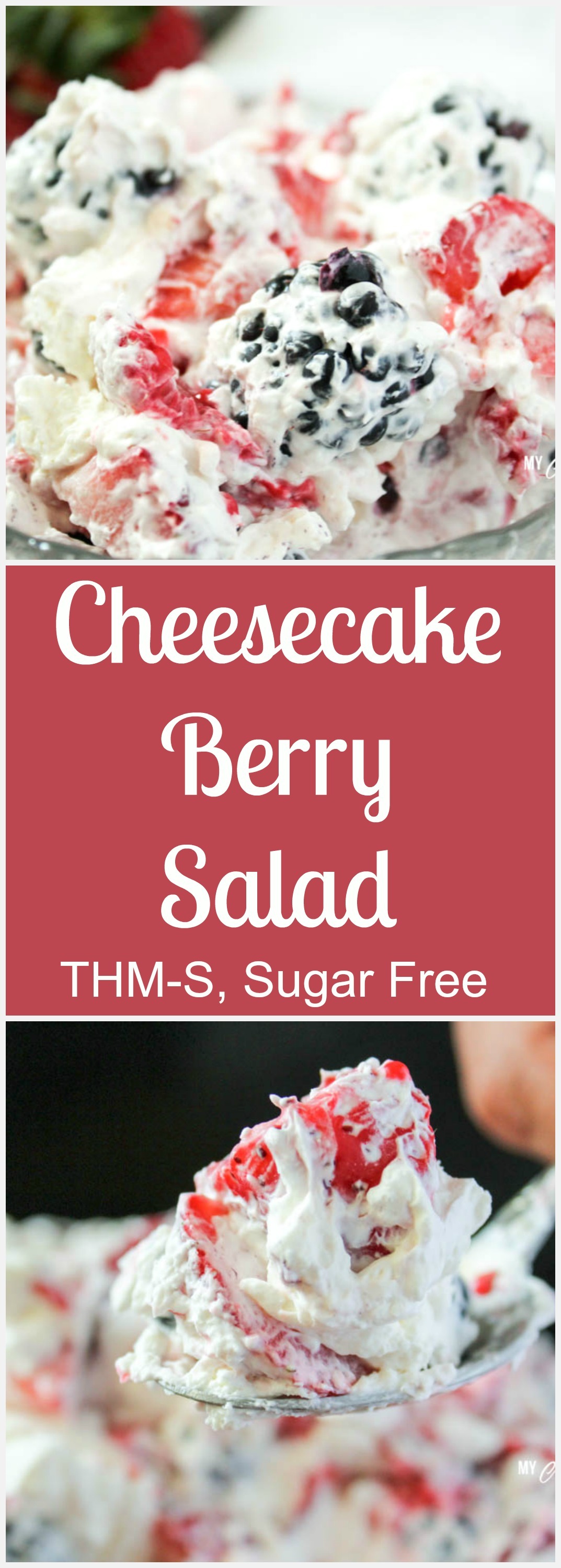 Cheesecake Berry Salad (THM-S, Sugar Free)