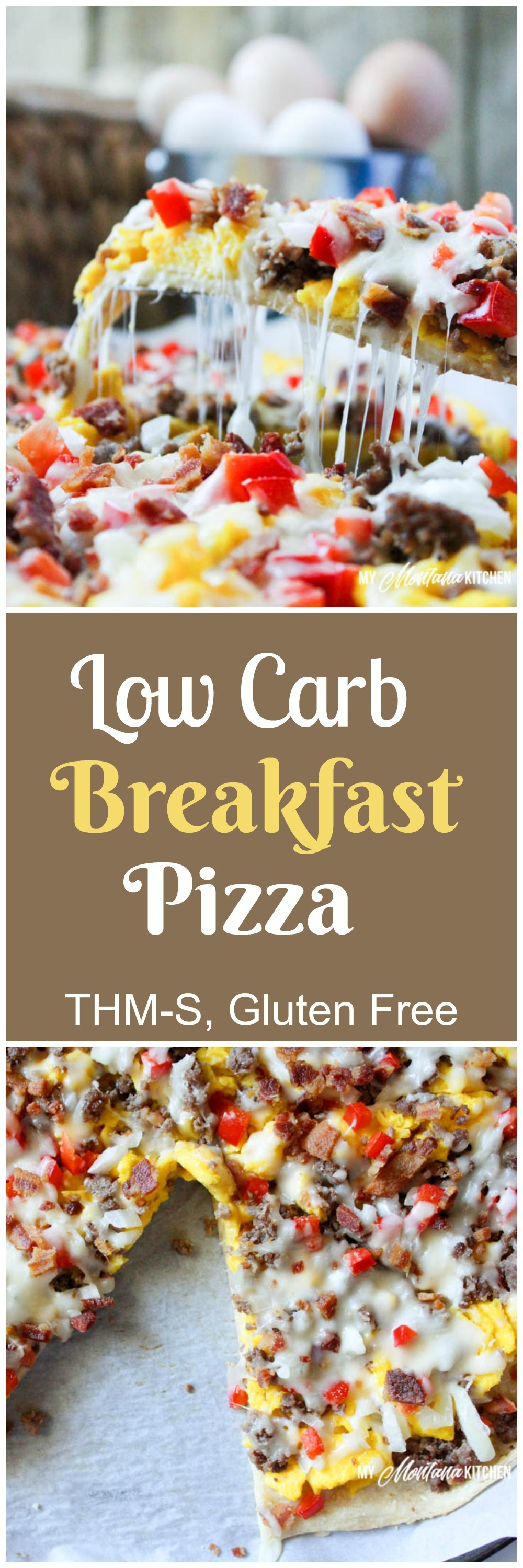 Low Carb Breakfast Pizza (THM-S, Gluten Free)