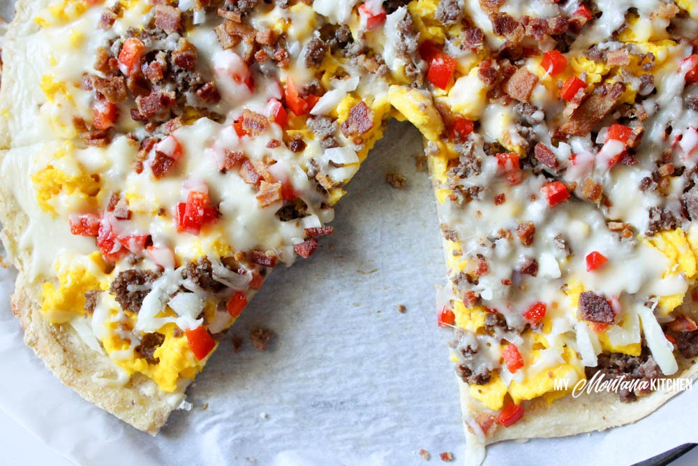 Low Carb Breakfast Pizza (THM-S, Gluten Free)