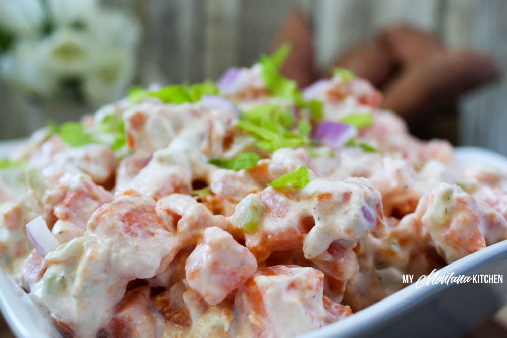 Sweet Potato Salad (THM-E, Low Fat)