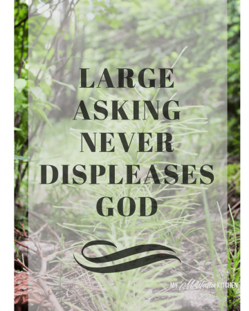 Why Large Asking Never Displeases God