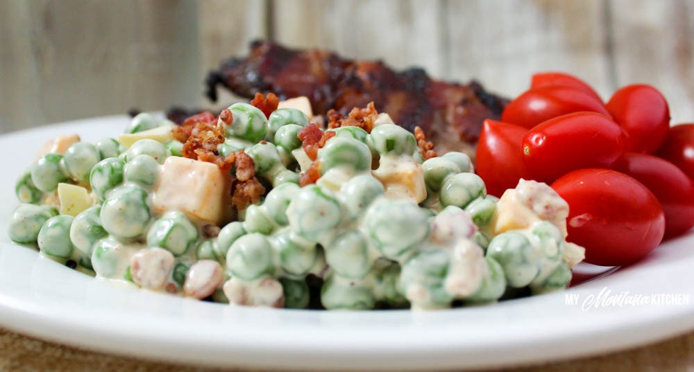 Creamy Pea Salad (THM-S, Low Carb)