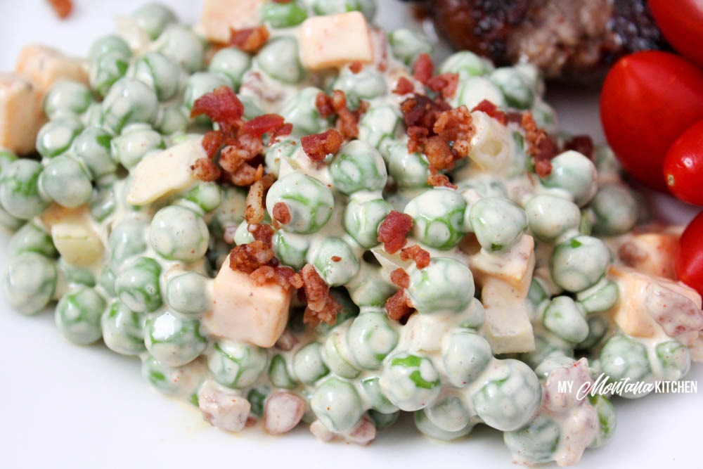 Creamy Pea Salad (THM-S, Low Carb)