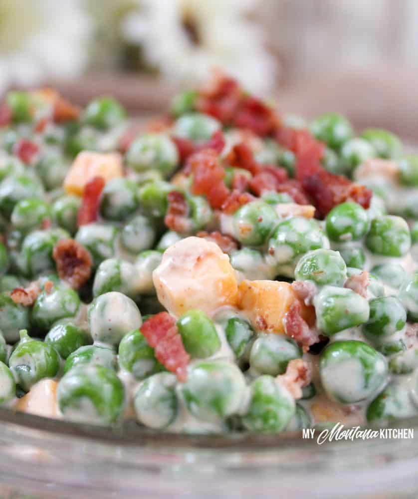 Creamy Pea Salad (THM-S, Low Carb)