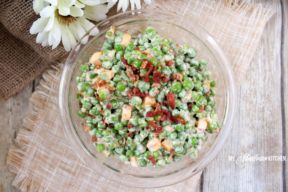 Creamy Pea Salad (THM-S, Low Carb)