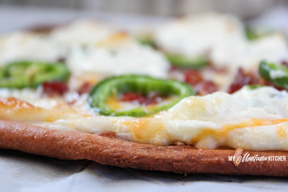 Low Carb Bacon Jalapeno Popper Pizza (THM-S)