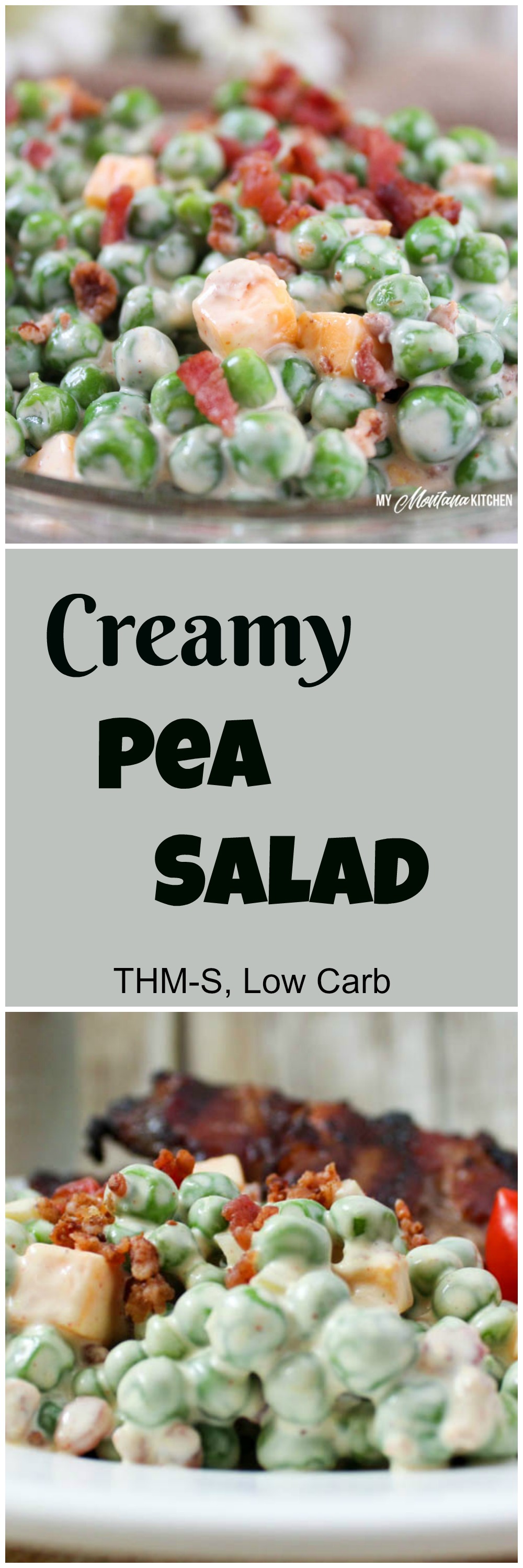 Creamy Pea Salad (THM-S, Low Carb)