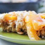 Upside Down Peach Oatmeal Bake (THM-E, Sugar Free)