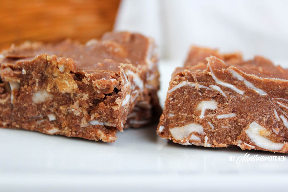 No-Bake Collagen Fudge Bars (Low Carb, Sugar Free, THM-S)