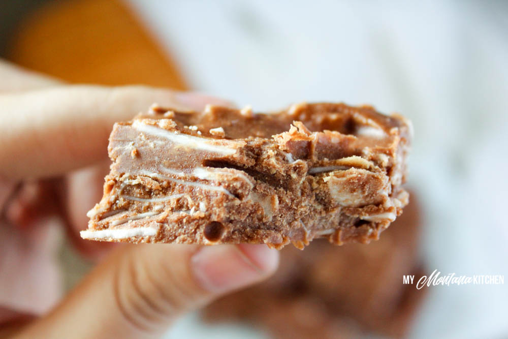 No-Bake Collagen Fudge Bars (Low Carb, Sugar Free, THM-S)