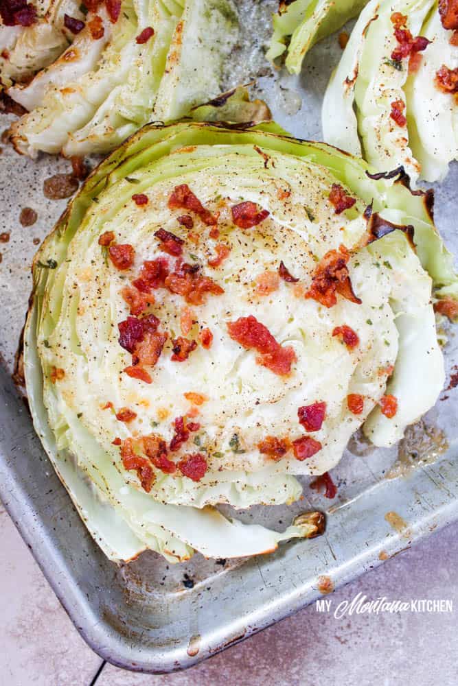 Bacon and Ranch Cabbage Steaks (Low Carb, THM-S)