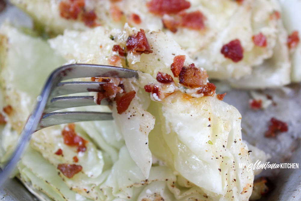 Bacon and Ranch Cabbage Steaks (Low Carb, THM-S)