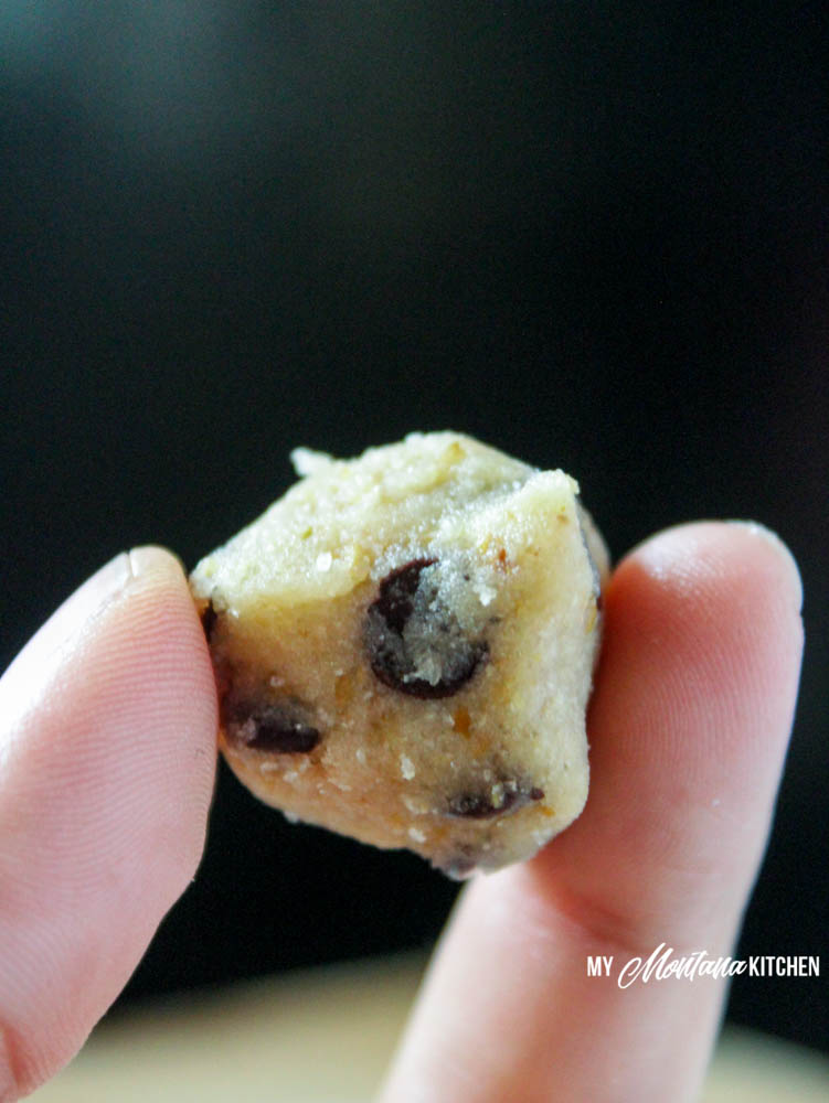 Chocolate Chip Cookie Dough Truffles (Low Carb, Sugar Free, THM-S)