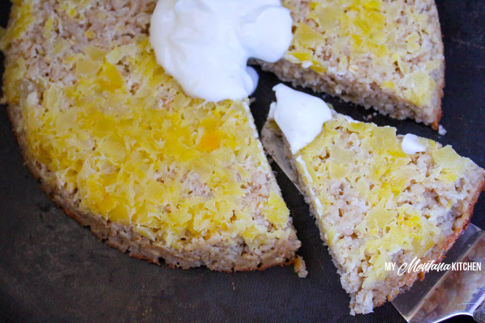 Pineapple Upside Down Oatmeal (Sugar Free, THM-E)