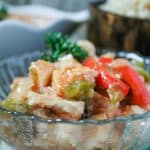 Sweet and Sour Chicken (THM-E, Sugar Free) #sweetandsourchicken #sweetandsour #lowfat #healthycarb #thm #trimhealthymama #thme #chicken #instantpot #recipe