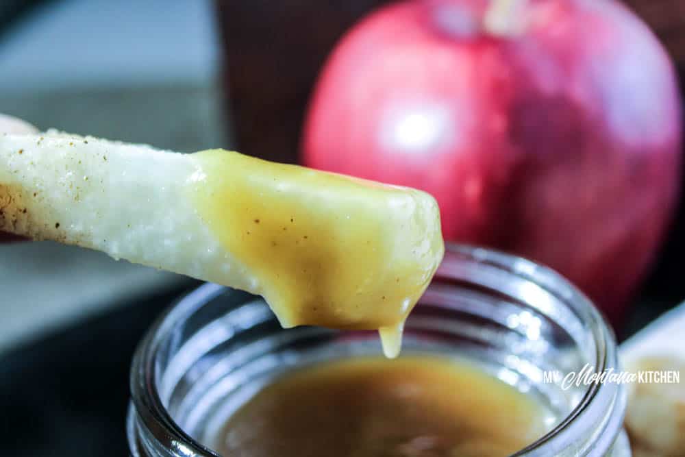 Low Carb Caramel "Apple Fries" (THM-S, Sugar Free) #trimhealthymama #thm #thms #jicama #caramel #sugarfree #thmcaramelapple #lowcarb